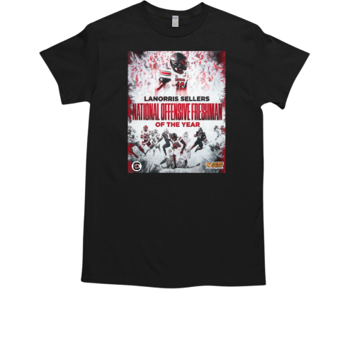 South Carolina Gamecocks Lanorris Sellers National Offensive Freshman Of The Year Football Writers Association Of America T-Shirt