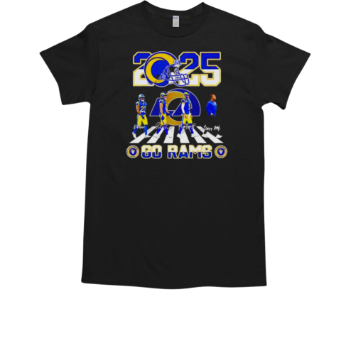 Los Angeles Rams 2025 Go Rams signature T-Shirt