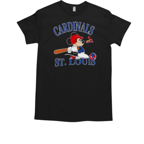 Mickey Mouse St Louis Cardinals baseball T-Shirt