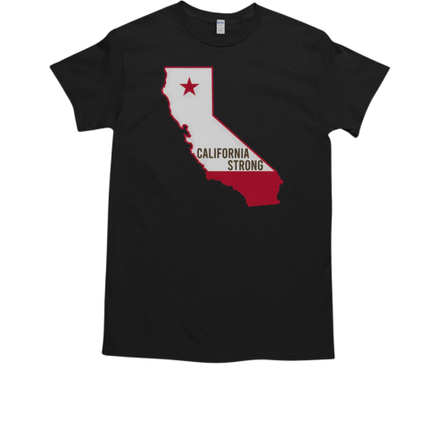 Official California Strong California Map T-Shirt