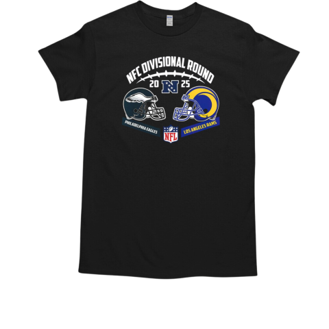 Philadelphia Eagles Vs Los Angeles Rams Head To Head NFC Divisional Round 2024 25 NFL Playoffs T-Shirt