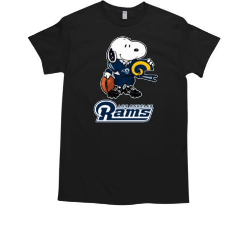 Snoopy A Strong And Proud Los Angeles Rams NFL T-Shirt