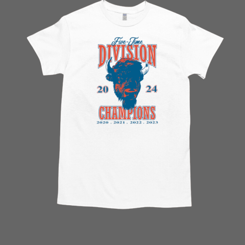 Buffalo Bills 2024 Retro Vintage Fivetime Champs T-Shirt