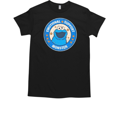 Cookie Monster Emotional Support Monster T-Shirt