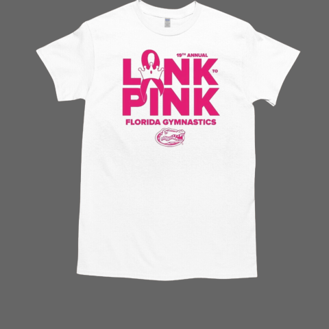 Florida Gators 2025 Gymnastics Link to Pink T-Shirt