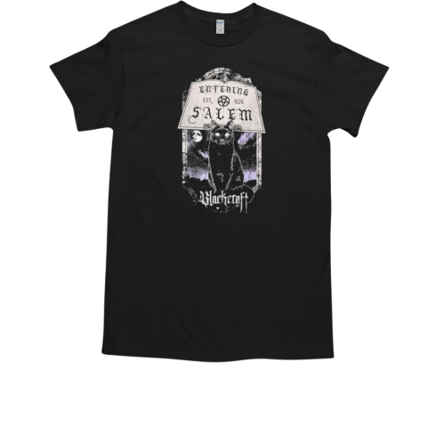 Blackcraft Entering Salem Est 1626 Cat T-Shirt