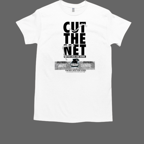 Cut the net Panther Creex high school logo T-Shirt